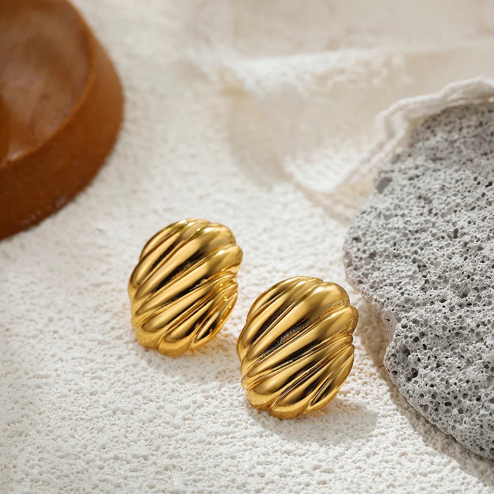 Three-Layer Textured Knot Earrings for Women-20