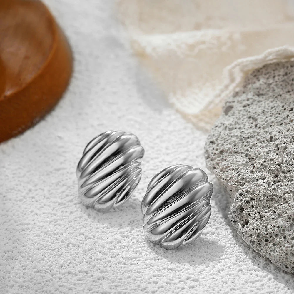 Three-Layer Textured Knot Earrings for Women-21