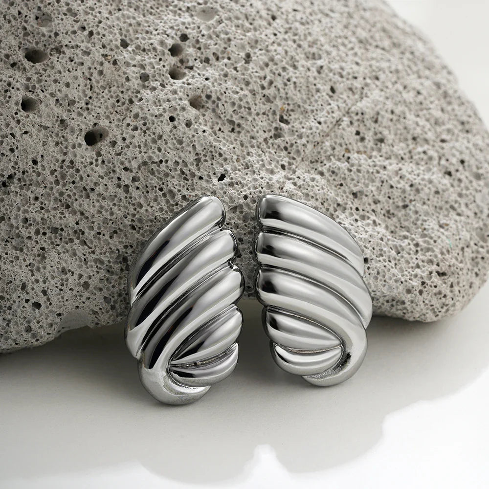 Three-Layer Textured Knot Earrings for Women-25