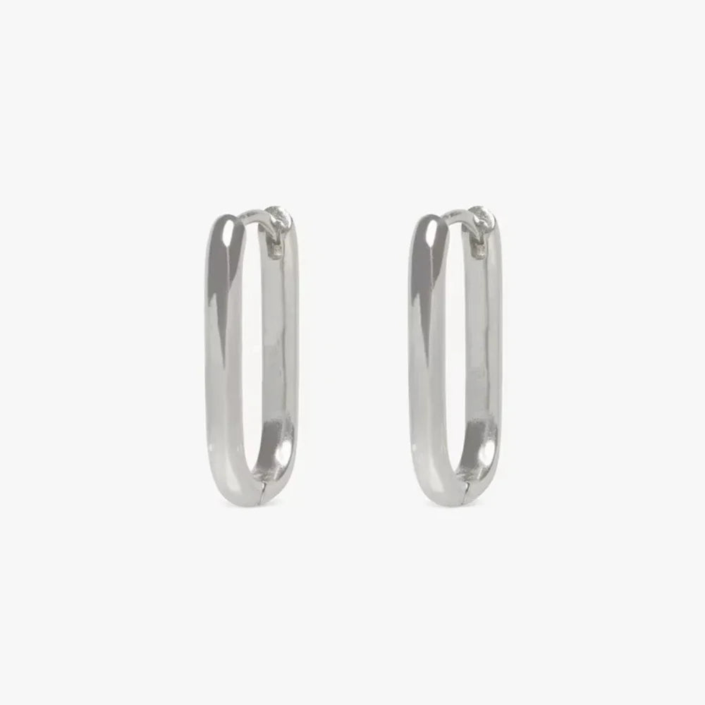 Huggie Square Hoop Earrings