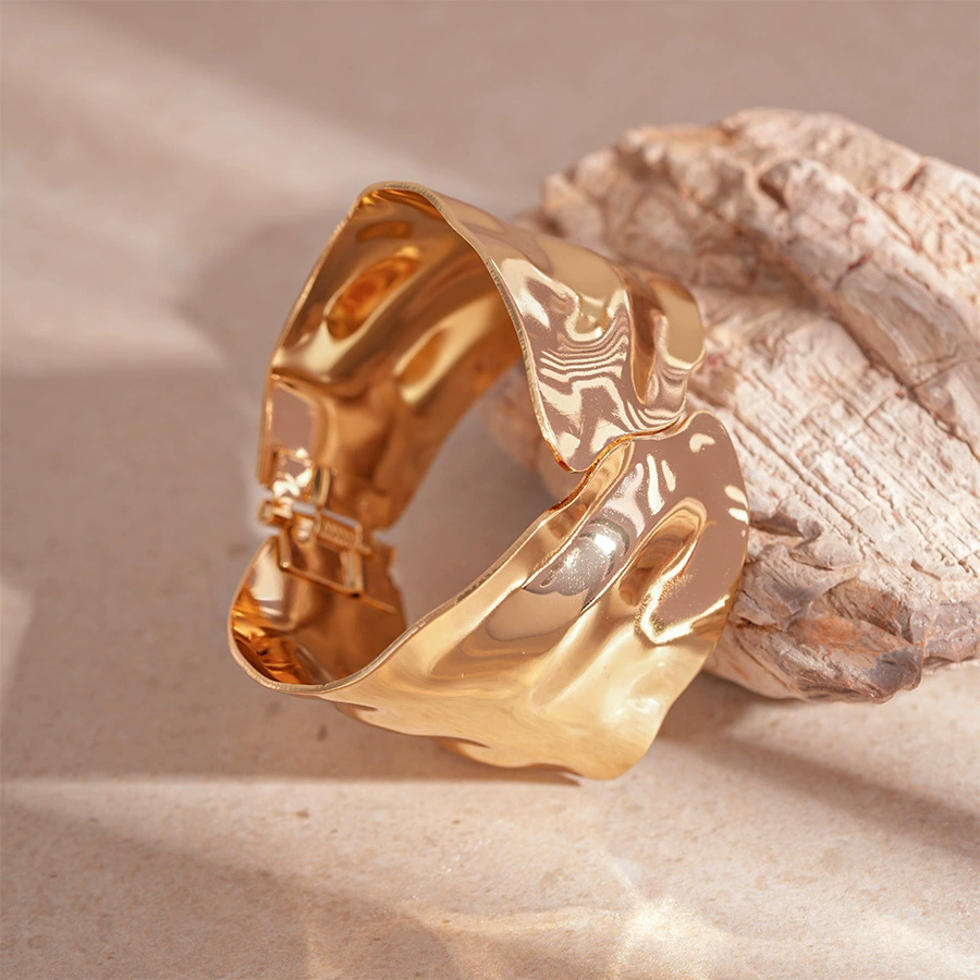 Sculpted Cuff Bracelet - Bold Statement Jewelry-4