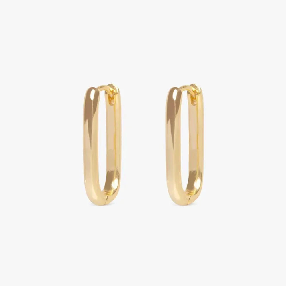 Huggie Square Hoop Earrings