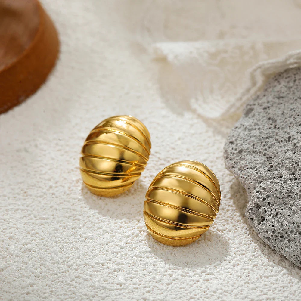 Three-Layer Textured Knot Earrings for Women-27