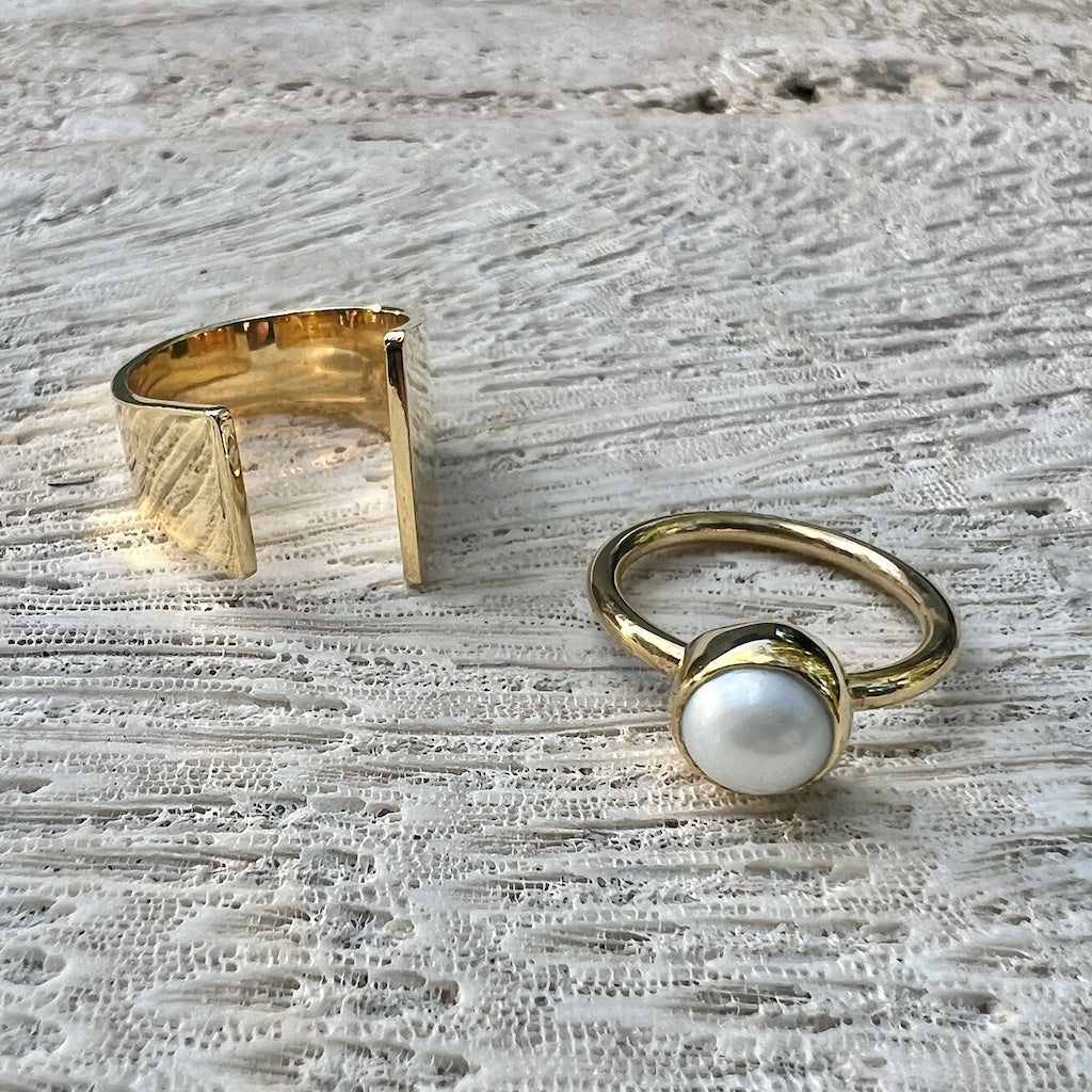 Open Angular Bombshell Ring-3