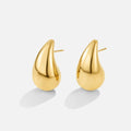 Elegant Gold Teardrop Earrings-2