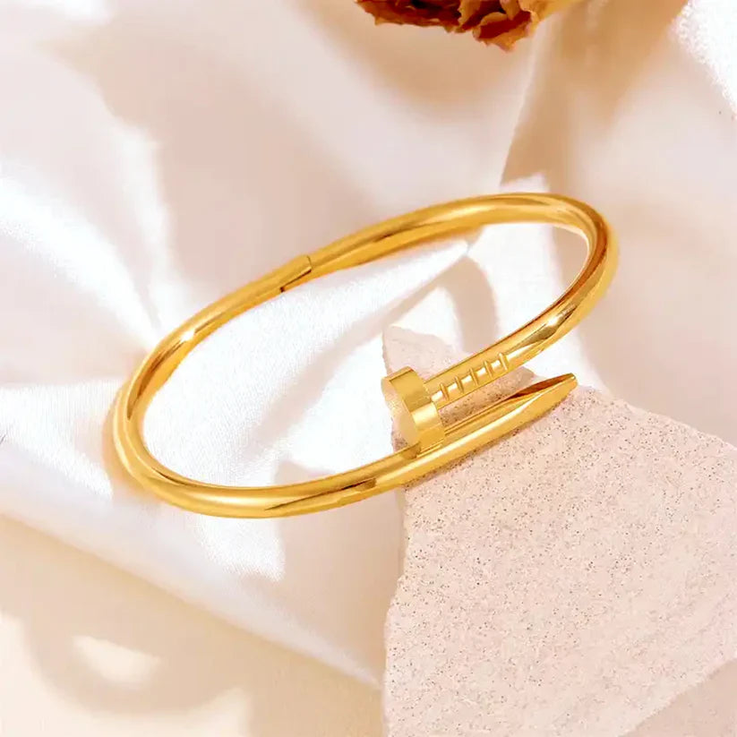 Elegant Nail Bracelet -Minimalist Screw Bangle Jewelry-2