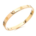 Diamond Screw Bangle Bracelet