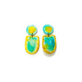July Turquoise & Yellow Earrings